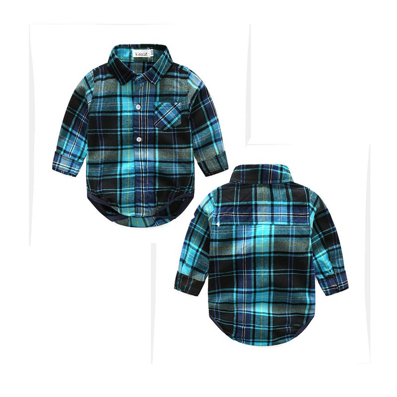 Kimocat Baby Boys Clothing Set Fashion Casual Suit Long Sleeve and Denim Pants - Image 4